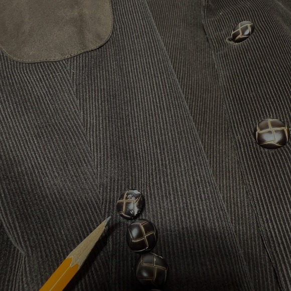 NEW Chaps Corduroy‎ Blazer Jacket Sport Coat Men's Size 42L Dark Brown - Picture 9 of 14